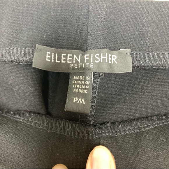 Eileen Fisher Straight Leg Pull On Pants Medium petite Minimalist Viscose - Picture 14 of 16
